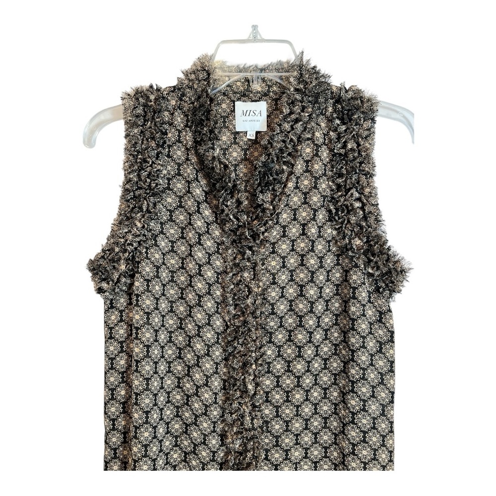 Misa Los Angeles Evora Button Up Sleeveless Top Size XS - Picture 5 of 7